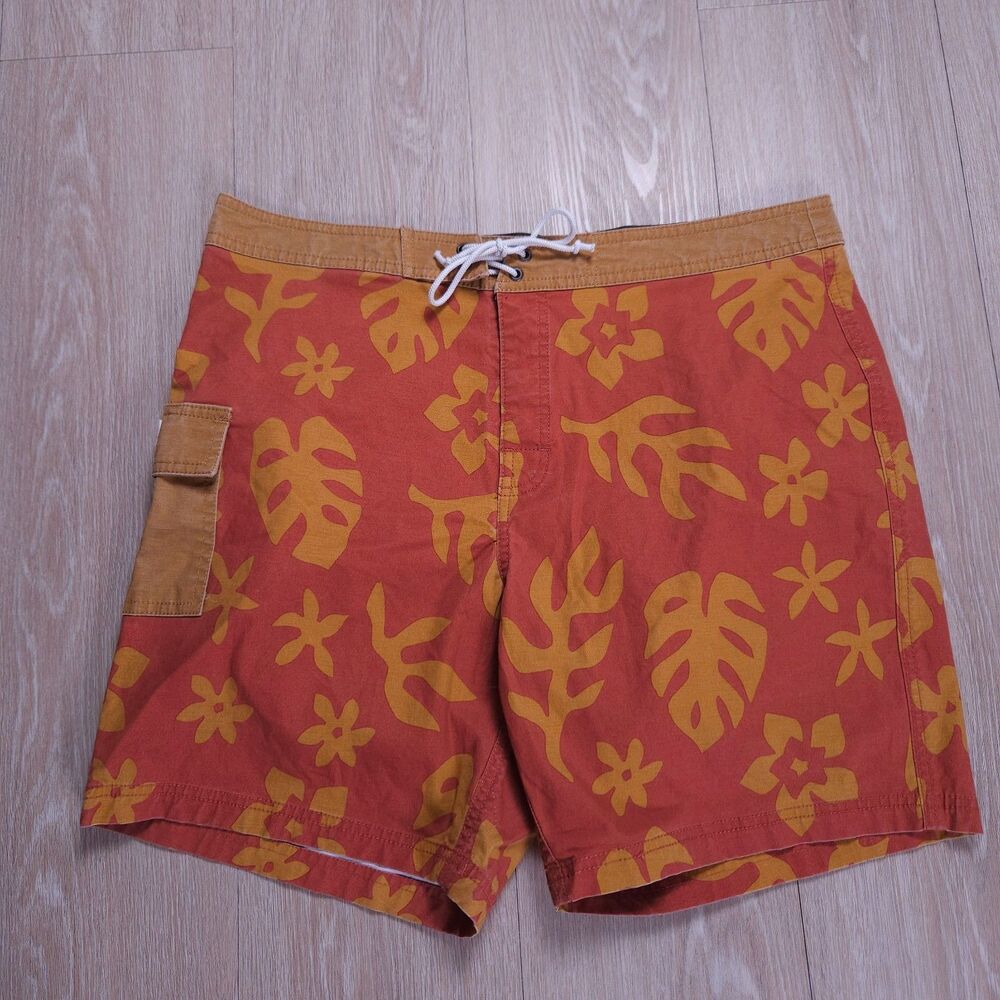 Kanvas By Katin Board Shorts Mens 34 Floral Heritage Collection Kehi Swim Trunks